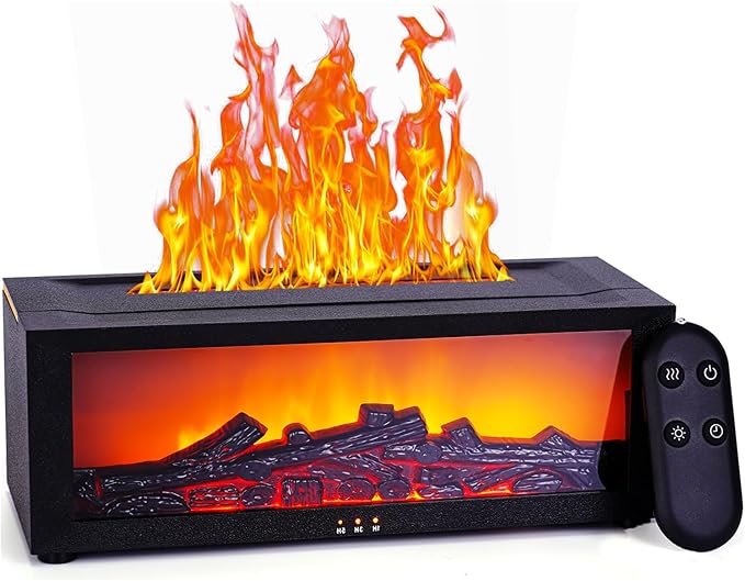 Humidificador con Efecto Chimenea | Aromatizador Ultrasónico 2 en 1