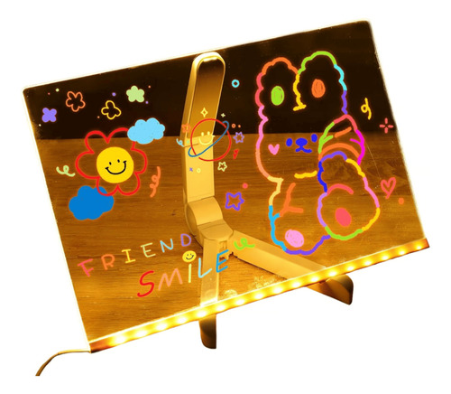 🖊️ Pizarra Acrilica LED Iluminada | 20x30cm