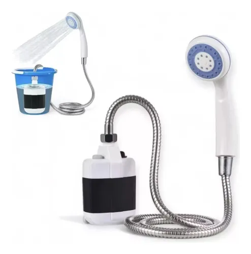 Ducha Portátil con Bomba y Batería Recargable Compacta