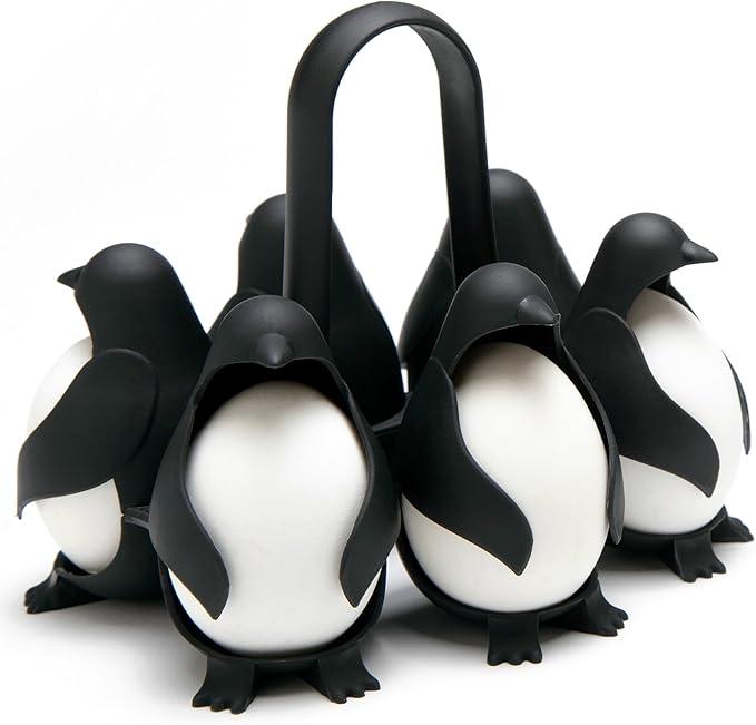🐧 Egguins – Porta Huevos 3 en 1 con Diseño de Pingüinos