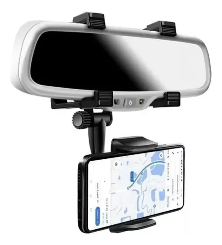 Soporte de Celular para Retrovisor 🚗📱 | Rotación 360° – Conducción más segura y práctica