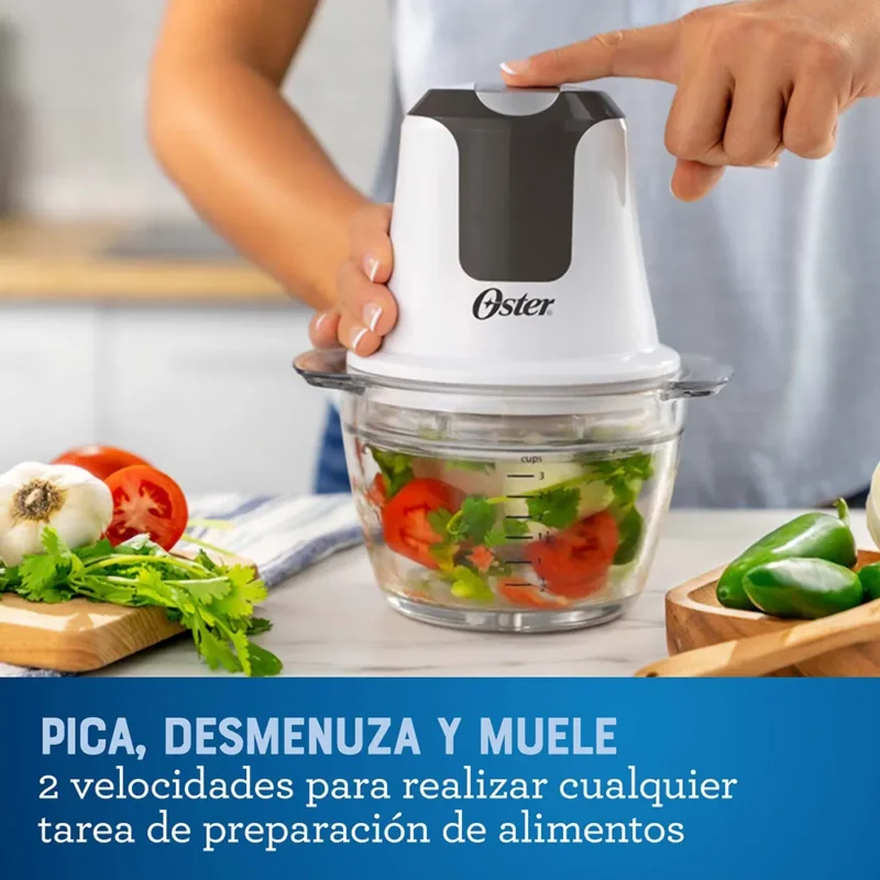 Mini Chopper Oster® - 3 tazas con tazón de vidrio - Image 3