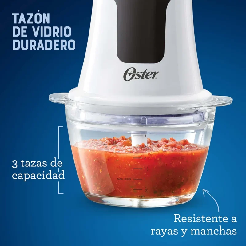 Mini Chopper Oster® - 3 tazas con tazón de vidrio - Image 4
