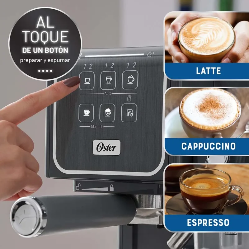 Cafetera PrimaLatte™ Touch - Oster® BLANCO/NEGRO - Image 3