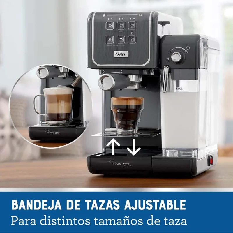 Cafetera PrimaLatte™ Touch - Oster® BLANCO/NEGRO - Image 8