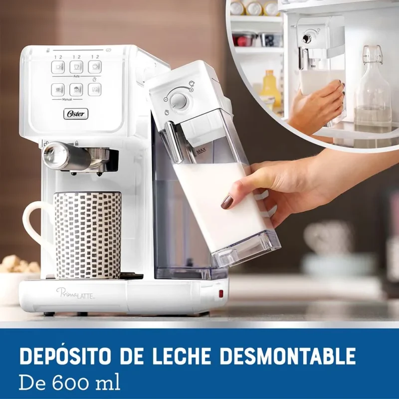 Cafetera PrimaLatte™ Touch - Oster® BLANCO/NEGRO - Image 7