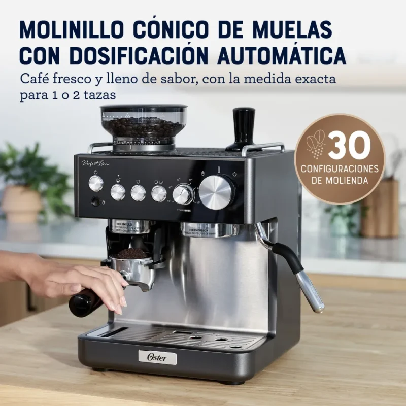 Cafetera Perfect Brew Grinder para Espresso Oster® - Image 5