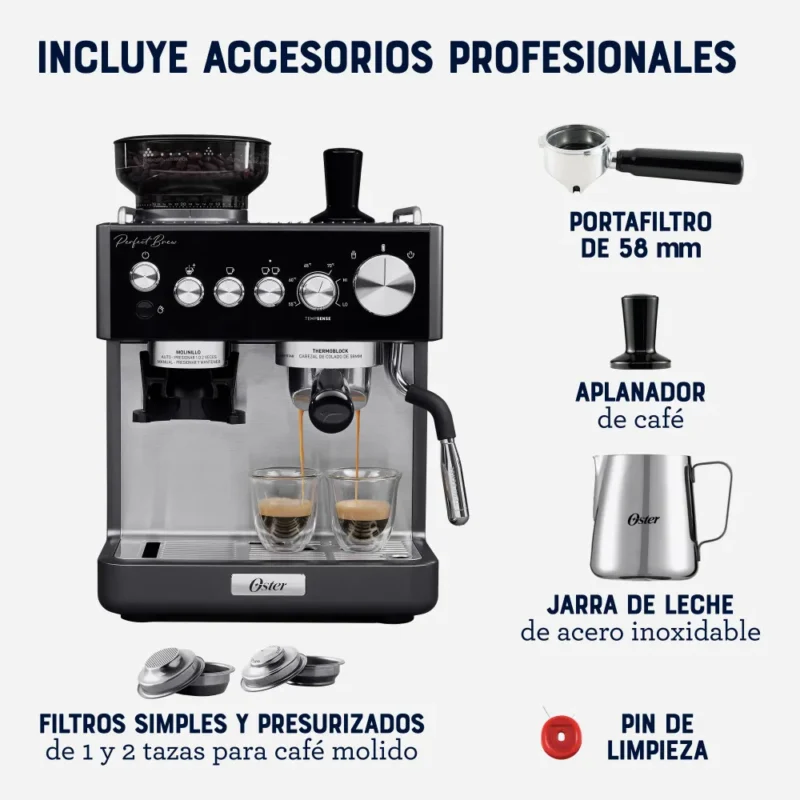 Cafetera Perfect Brew Grinder para Espresso Oster® - Image 7