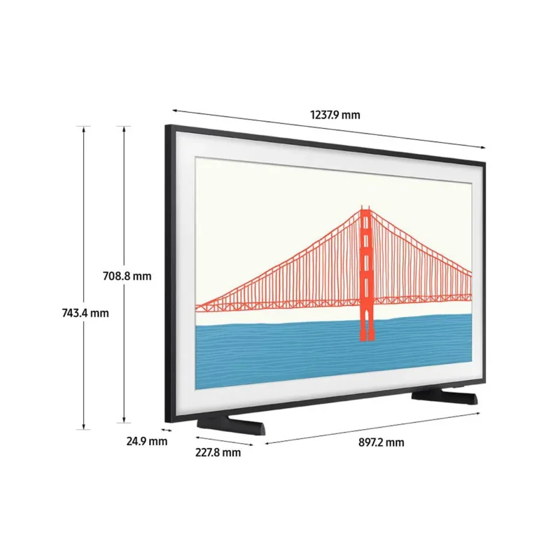 55" The Frame Art Mode 4K Smart TV LS03B + MARCO INTERCAMBIABLE THE FRAME - Samsung® BLANCO/BEIGE/NOGAL - Image 3