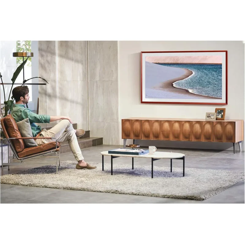 65" The Frame Art Mode 4K Smart TV LS03A + MARCO INTERCAMBIABLE THE FRAME - Samsung® BEIGE/NOGAL - Image 9