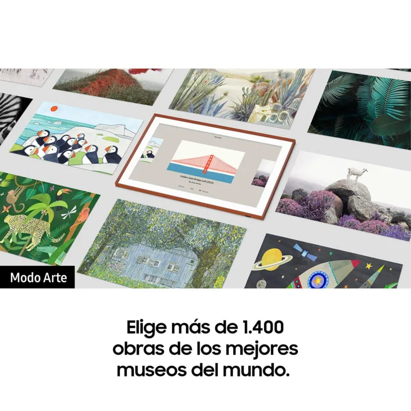 55" The Frame Art Mode 4K Smart TV LS03B + MARCO INTERCAMBIABLE THE FRAME - Samsung® BLANCO/BEIGE/NOGAL - Image 7