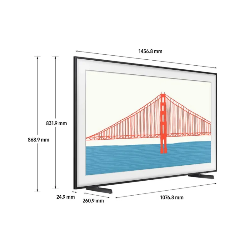 65" The Frame Art Mode 4K Smart TV LS03A + MARCO INTERCAMBIABLE THE FRAME - Samsung® BEIGE/NOGAL - Image 3