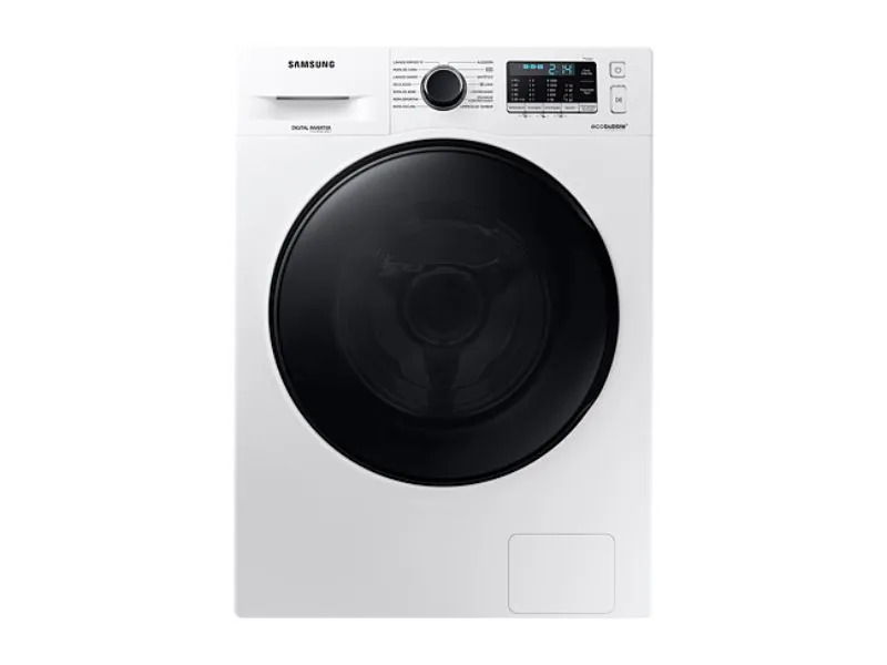 Lavarropas 9.5Kg Inverter con Ecobubble Y Eficiencia E. A+++ Samsung® BLANCO/SILVER