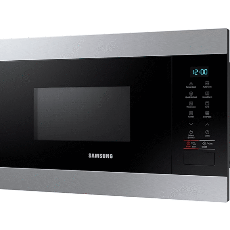 Microondas de Integración 22L 850W/Grill 1100W - Samsung® NEGRO/ALUMINIO