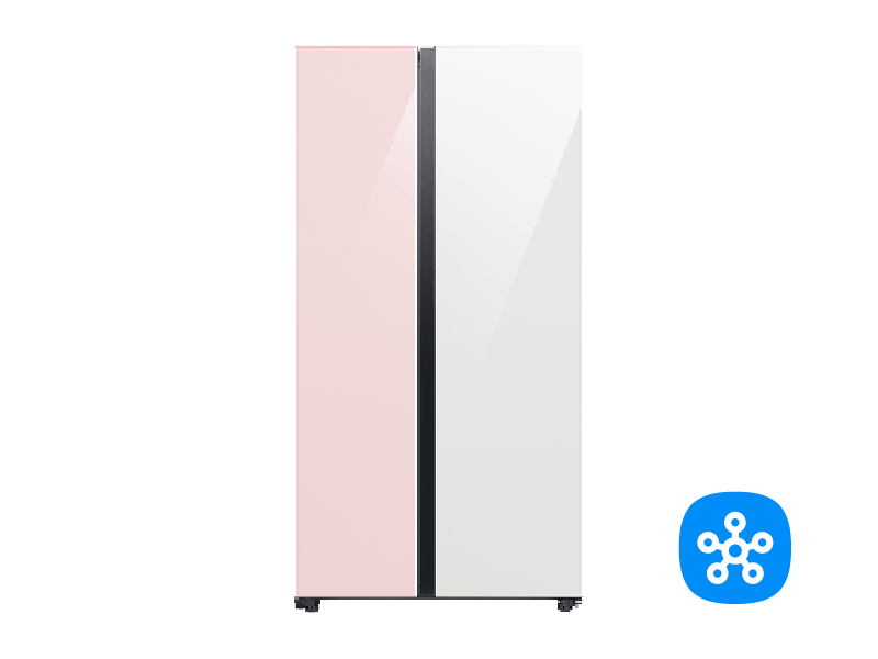 Heladera Bespoke Side By Side 626L Clean WHITE/PINK - Samsung®