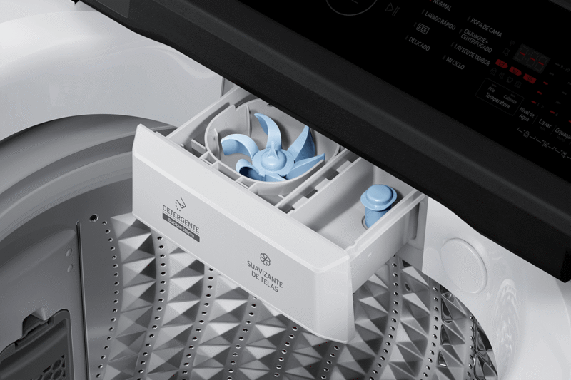Lavarropa 11kg Carga Superior Digital Inverter con Ecobubble - Samsung® BLANCO/NEGRO - Image 9